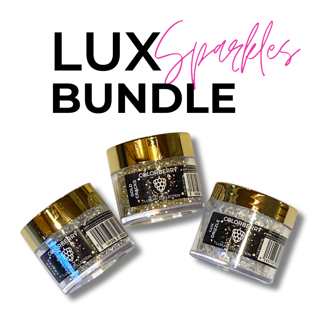 LUX Sparkles Bundle — Gold Cracks, Silver Cracks & Drizzles – JESIN