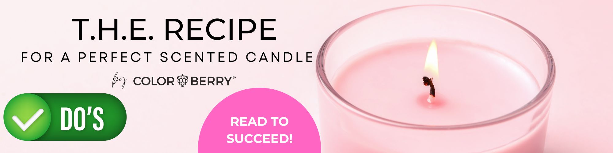 THE recipe to success for DIY scented candles !