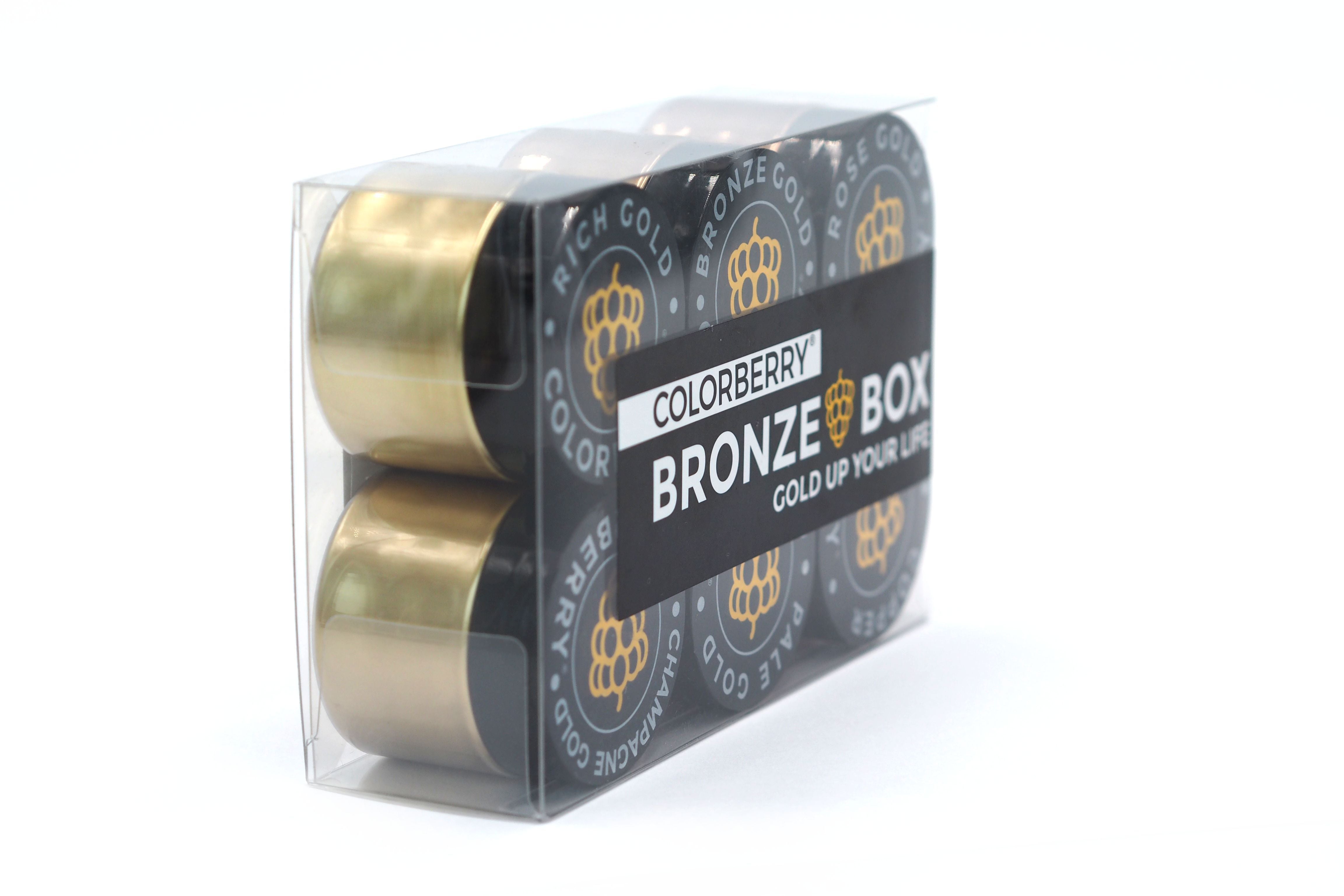BRONZE BOX -  6 x 25gr metallic floating on top powder